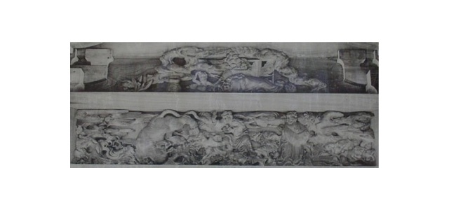 舞殿の彫刻「北面 右の彫刻」